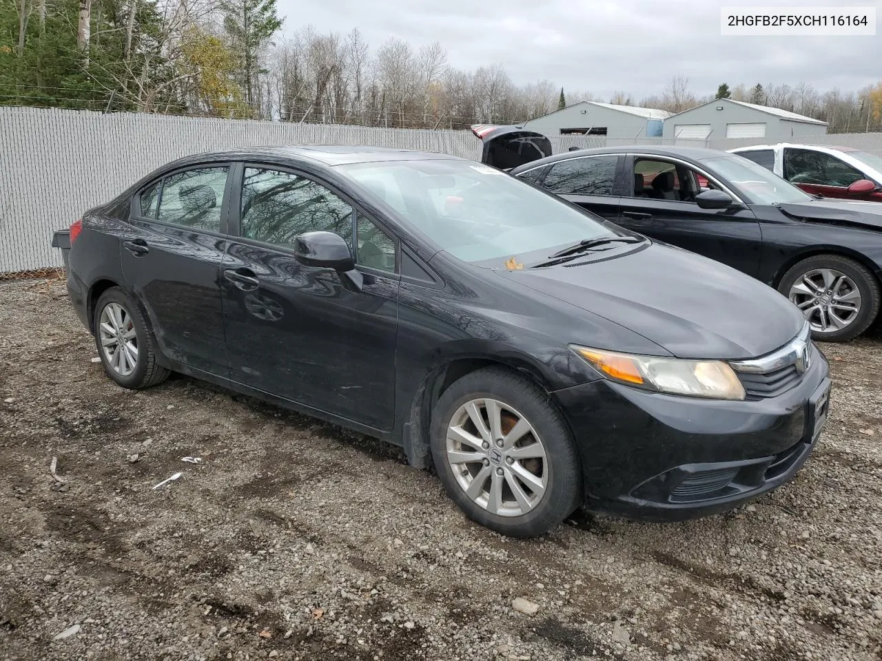 2012 Honda Civic Lx VIN: 2HGFB2F5XCH116164 Lot: 77003074