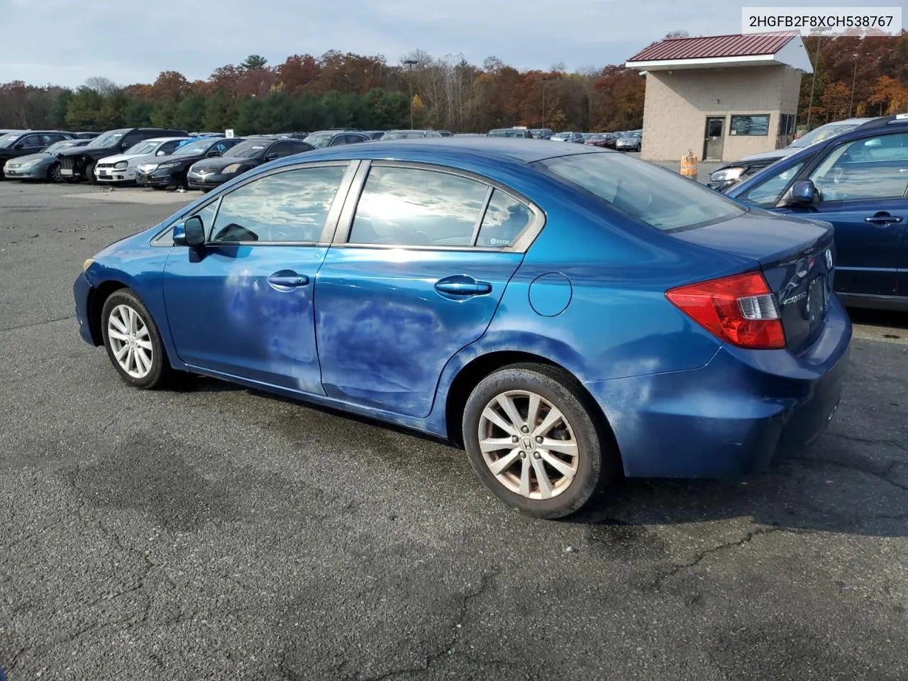 2HGFB2F8XCH538767 2012 Honda Civic Ex