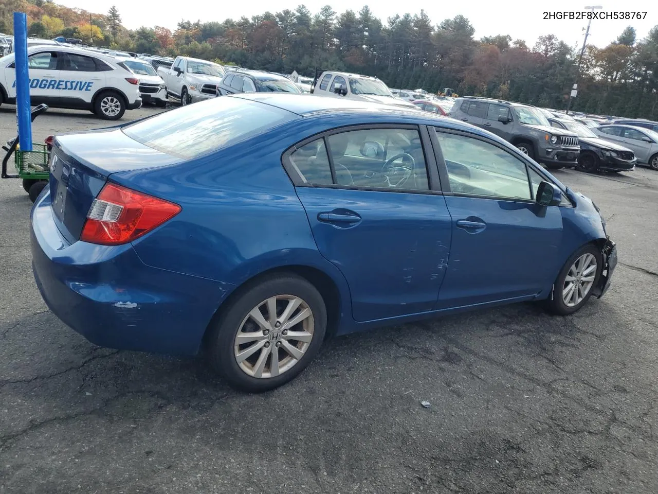 2HGFB2F8XCH538767 2012 Honda Civic Ex