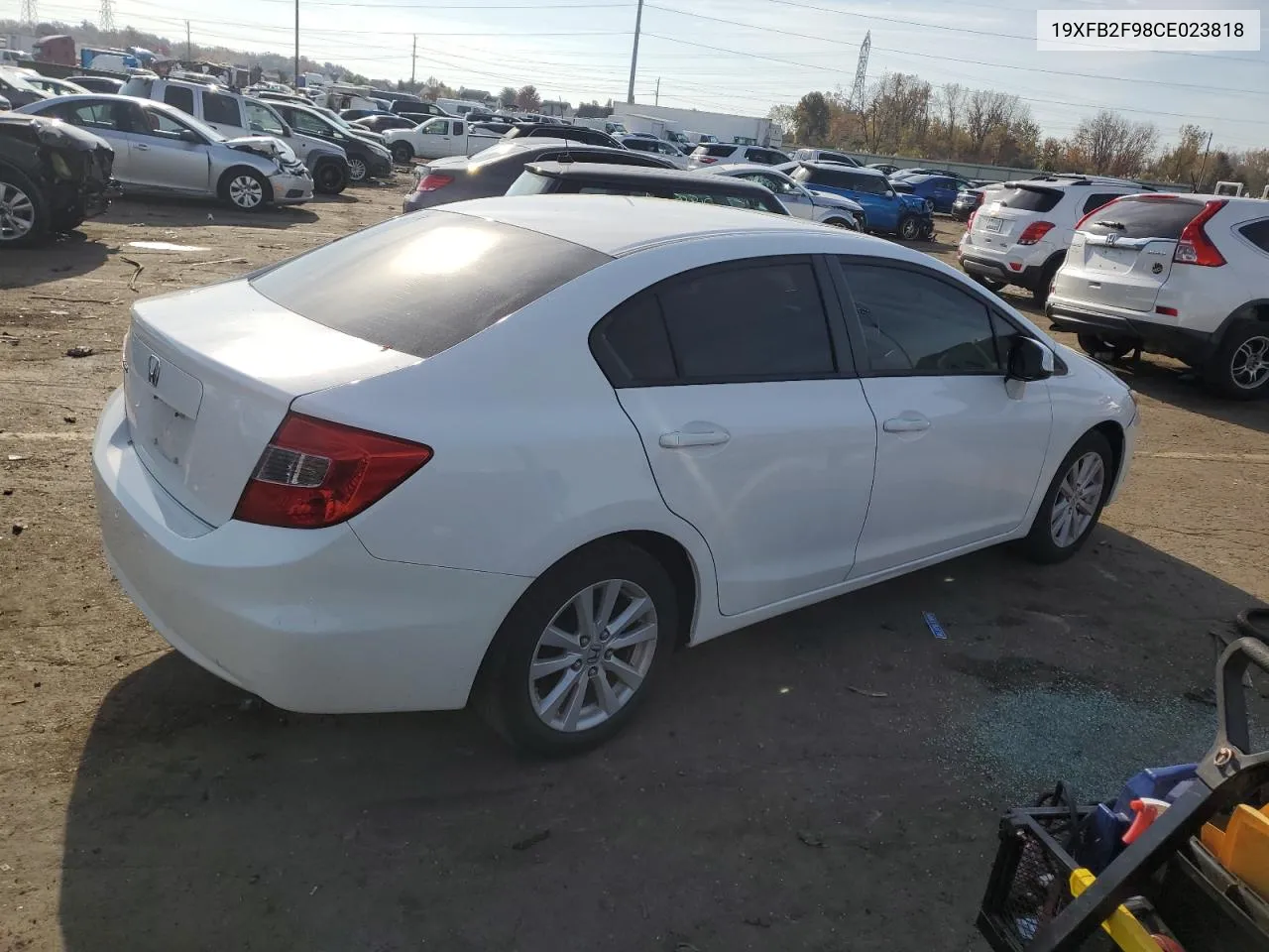 2012 Honda Civic Exl VIN: 19XFB2F98CE023818 Lot: 77390134