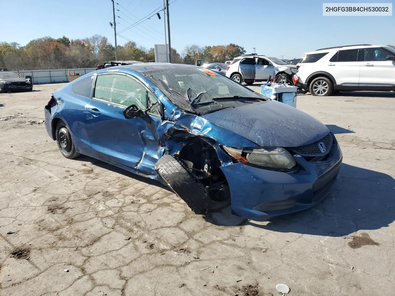 2012 Honda Civic Ex VIN: 2HGFG3B84CH530032 Lot: 77620064