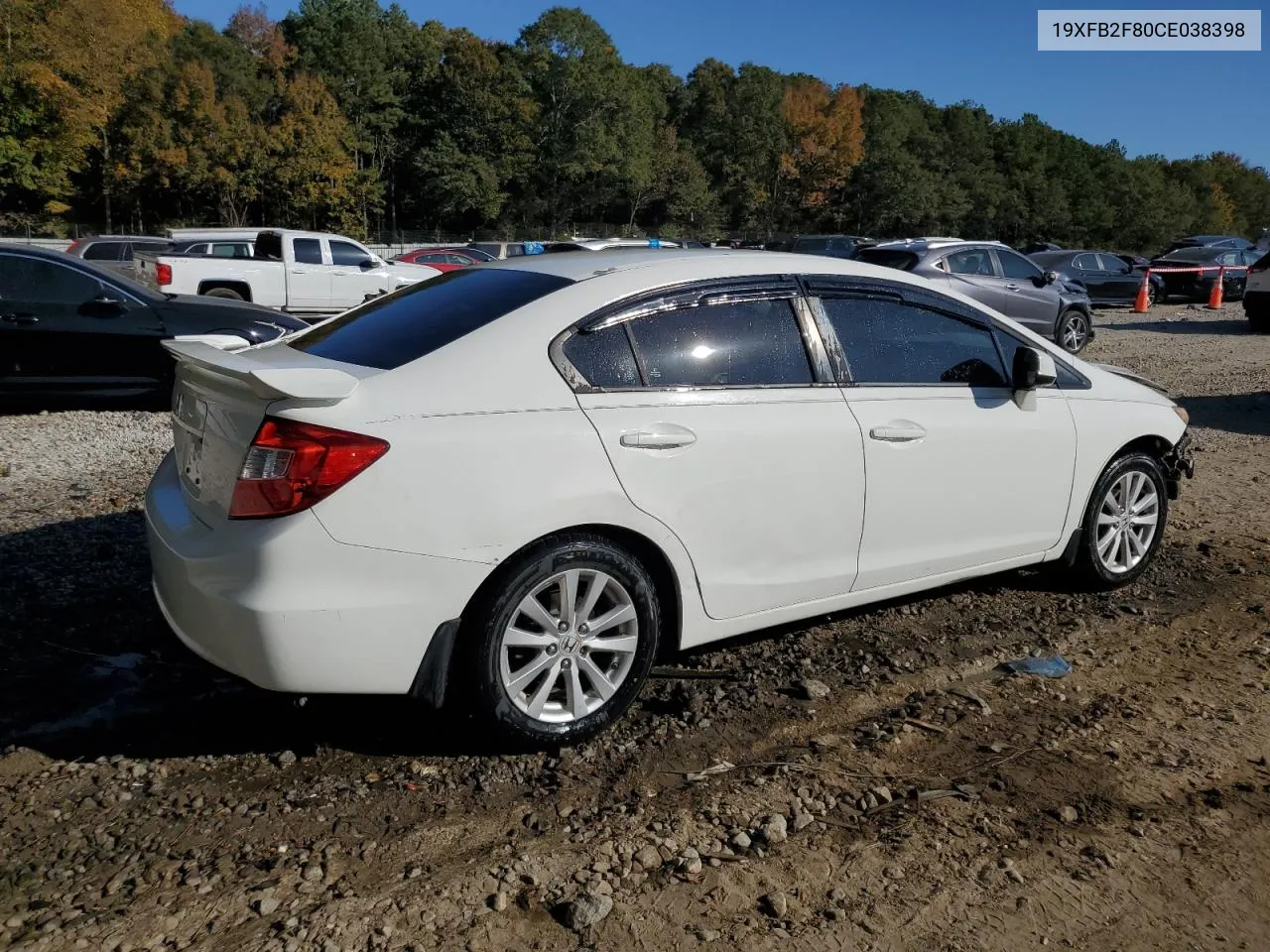 19XFB2F80CE038398 2012 Honda Civic Ex