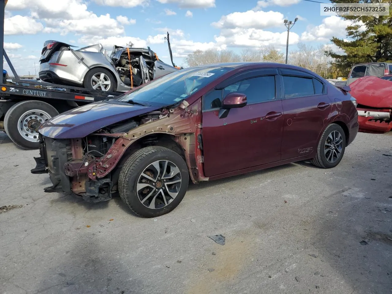 2HGFB2F52CH573258 2012 Honda Civic Lx