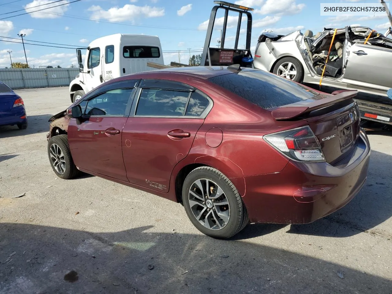 2HGFB2F52CH573258 2012 Honda Civic Lx