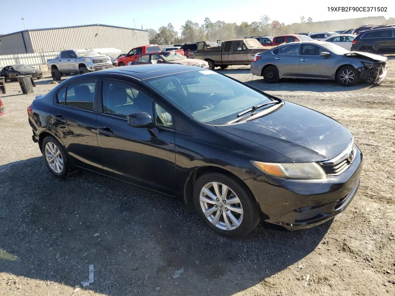 2012 Honda Civic Exl VIN: 19XFB2F90CE371502 Lot: 77701914