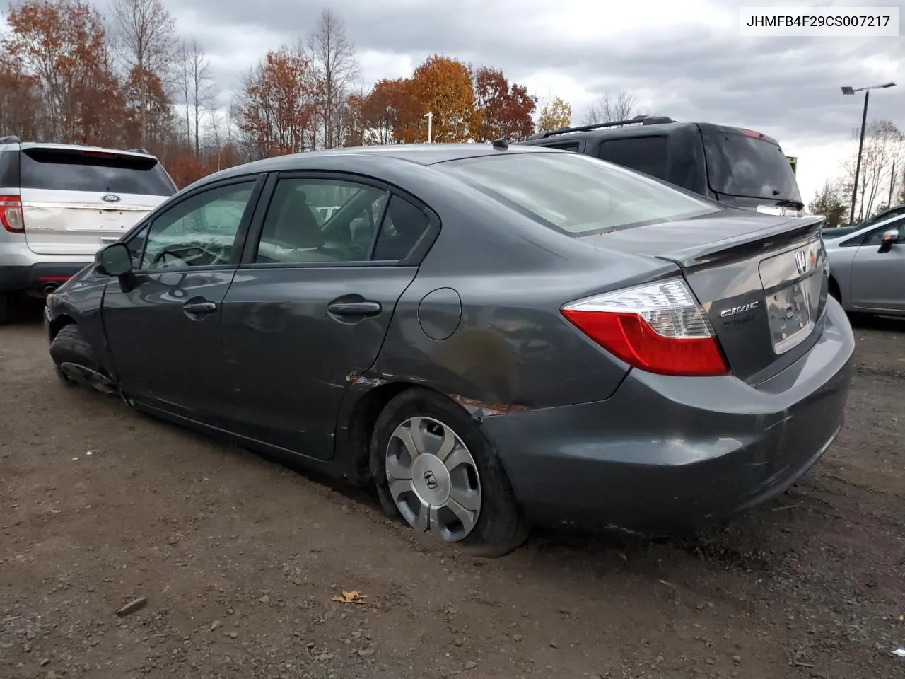 2012 Honda Civic Hybrid VIN: JHMFB4F29CS007217 Lot: 77737374