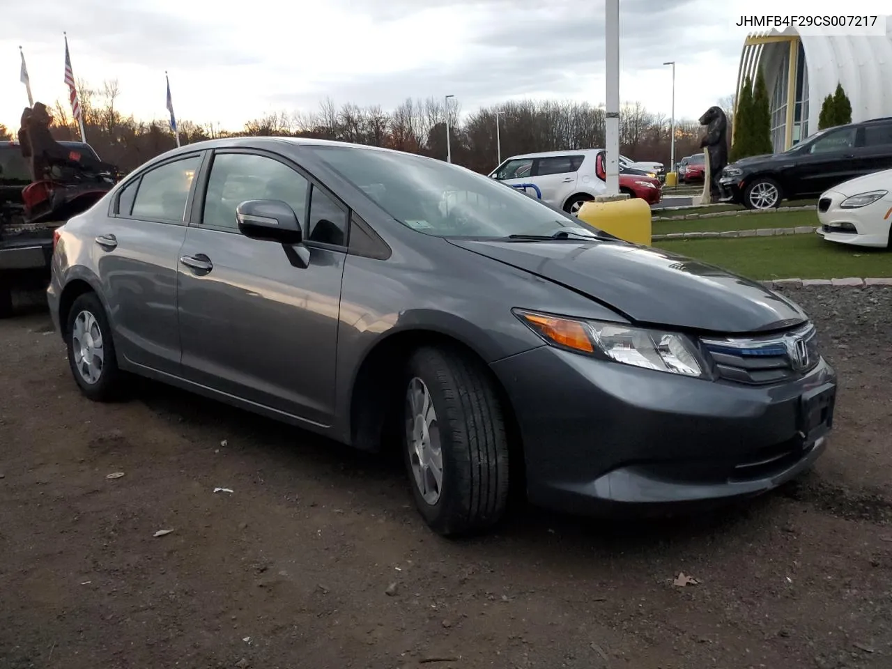 2012 Honda Civic Hybrid VIN: JHMFB4F29CS007217 Lot: 77737374