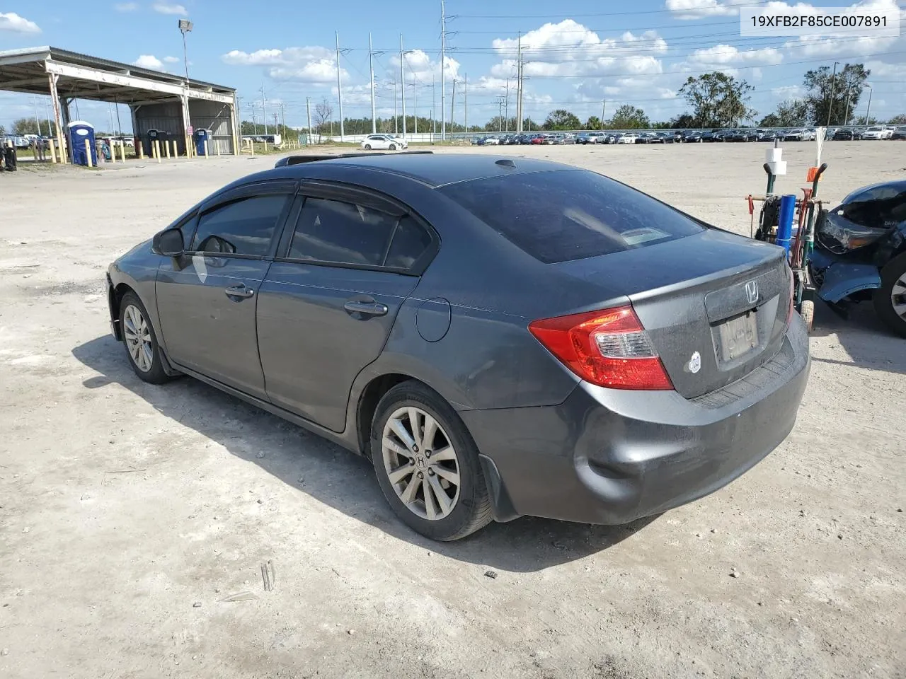 2012 Honda Civic Ex VIN: 19XFB2F85CE007891 Lot: 77738754