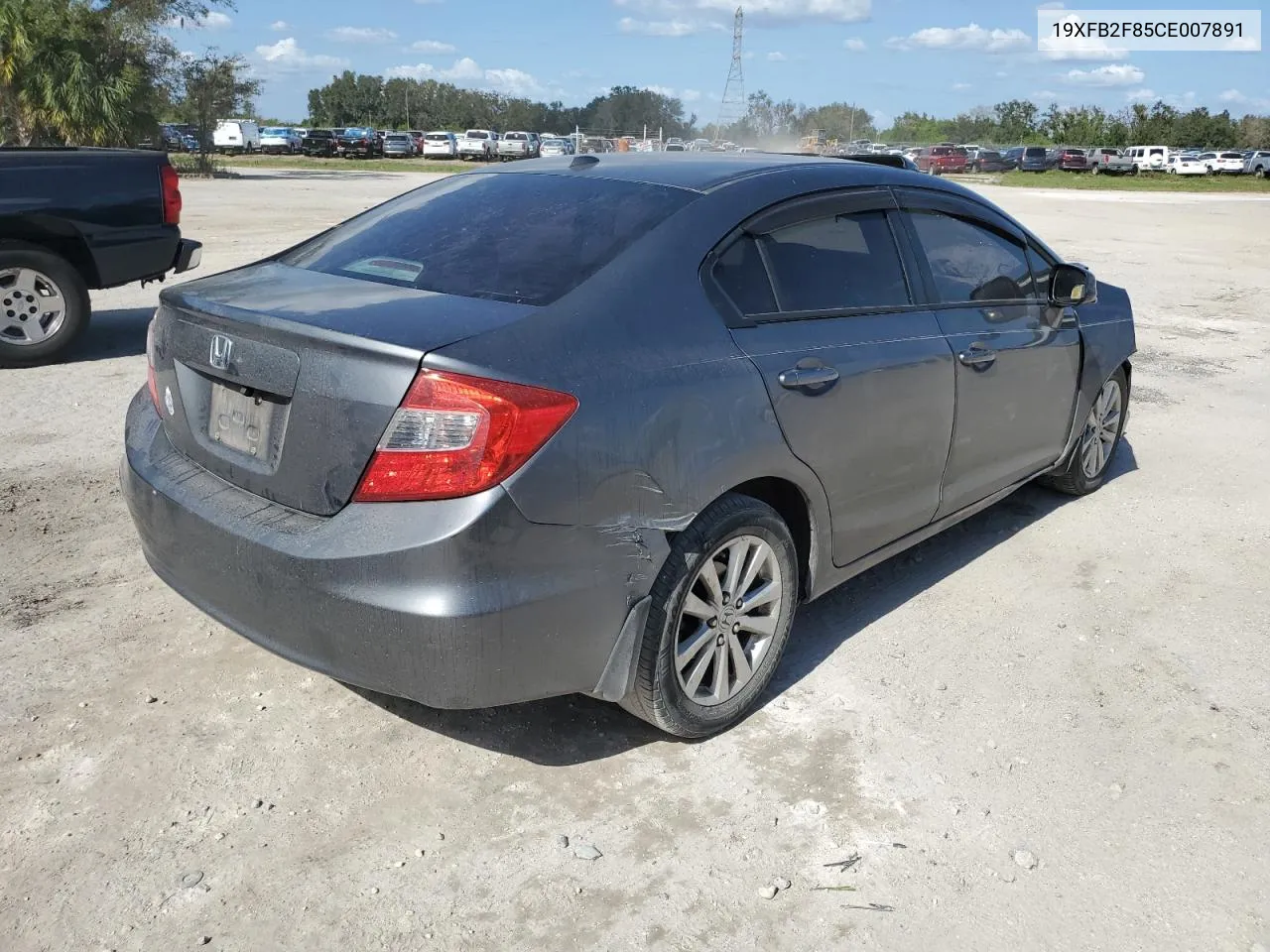 2012 Honda Civic Ex VIN: 19XFB2F85CE007891 Lot: 77738754