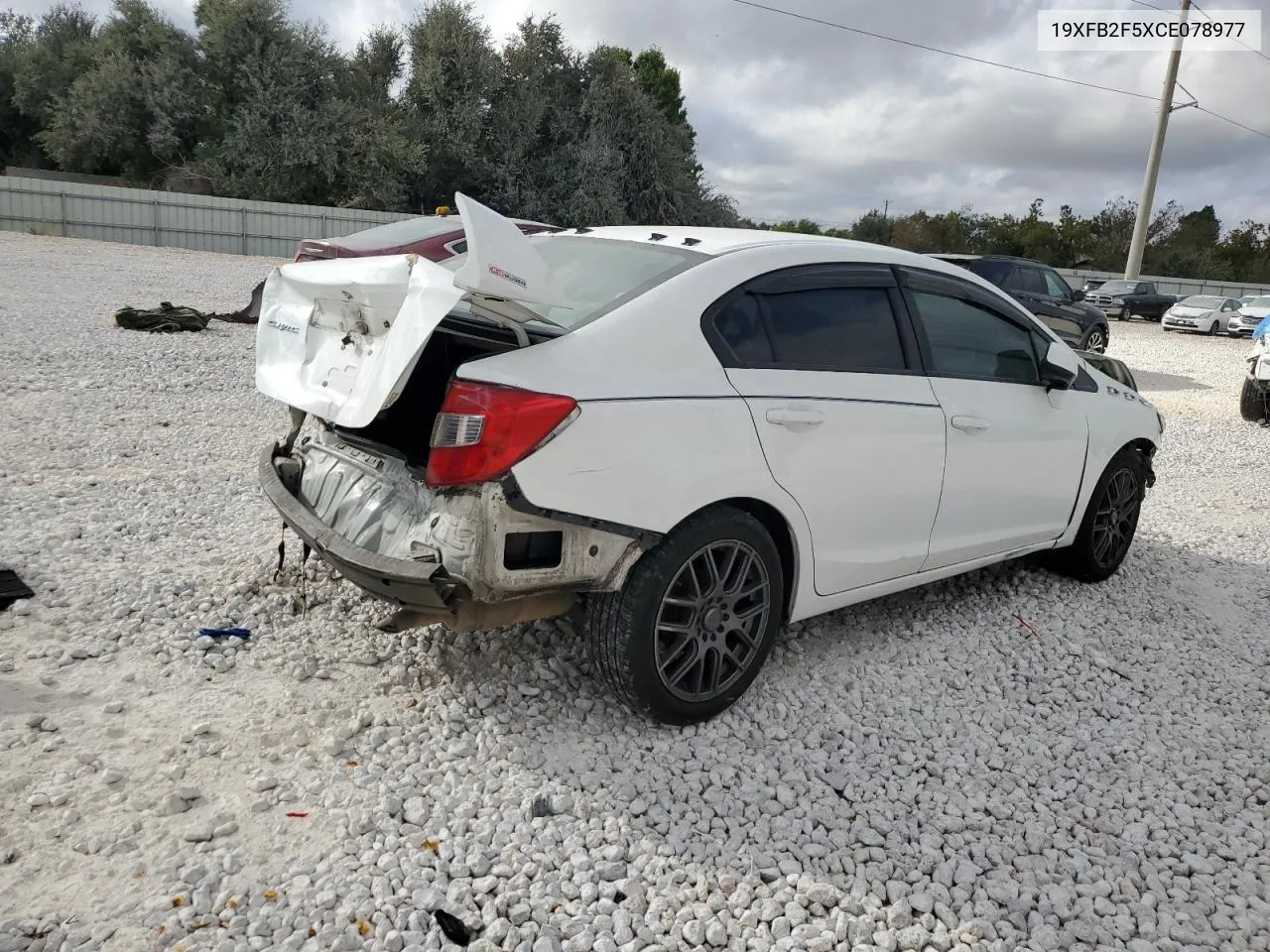 2012 Honda Civic Lx VIN: 19XFB2F5XCE078977 Lot: 77742074