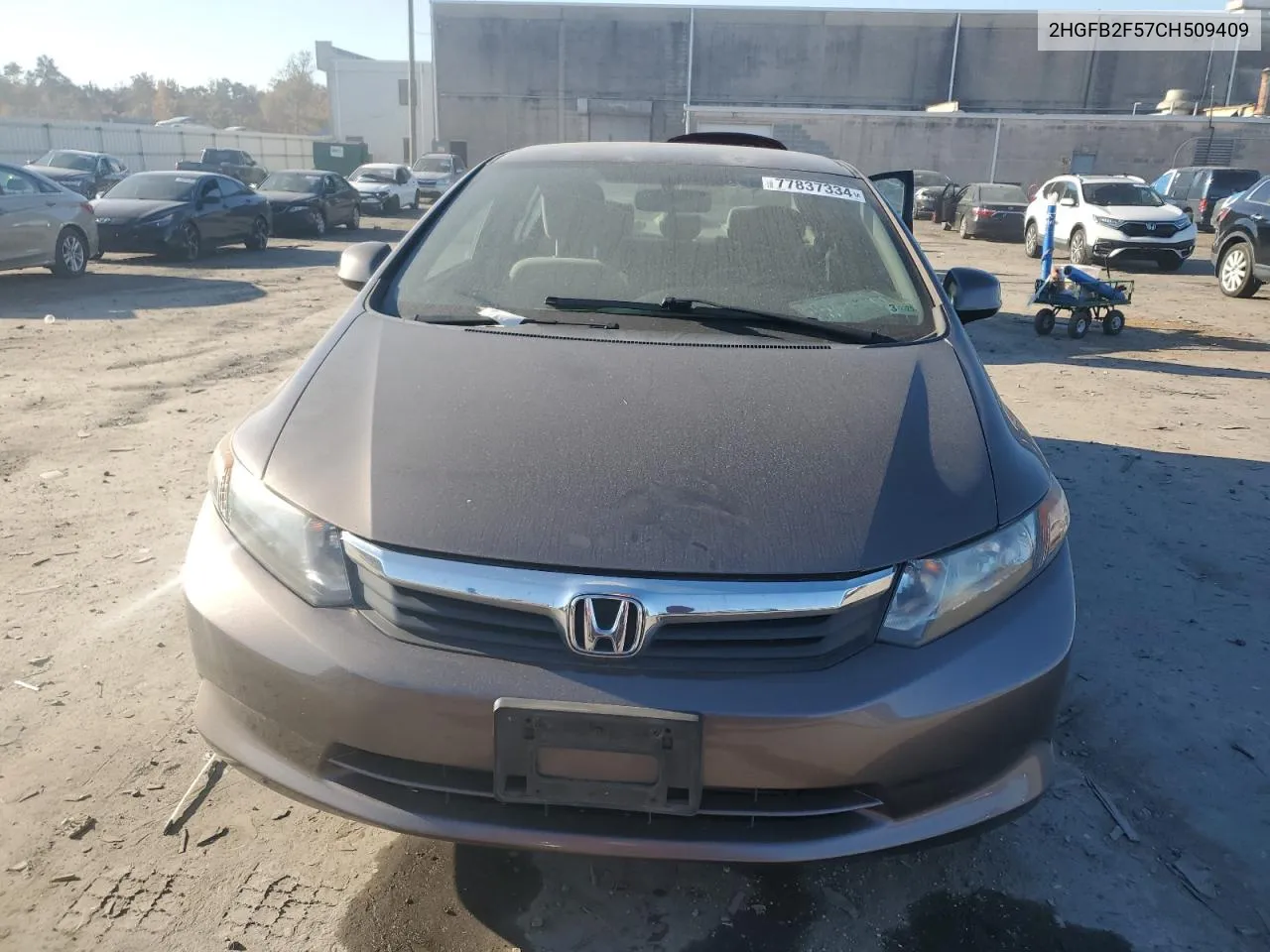 2012 Honda Civic Lx VIN: 2HGFB2F57CH509409 Lot: 77837334