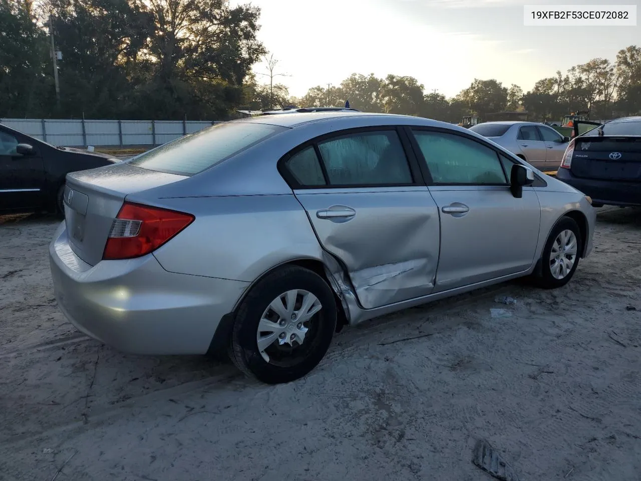 2012 Honda Civic Lx VIN: 19XFB2F53CE072082 Lot: 77847724