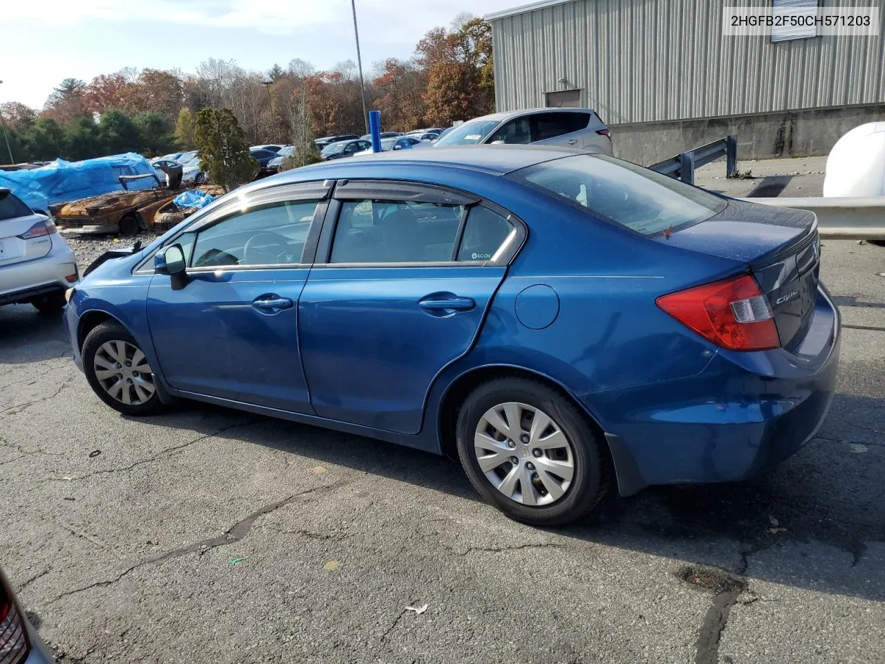 2012 Honda Civic Lx VIN: 2HGFB2F50CH571203 Lot: 77849214