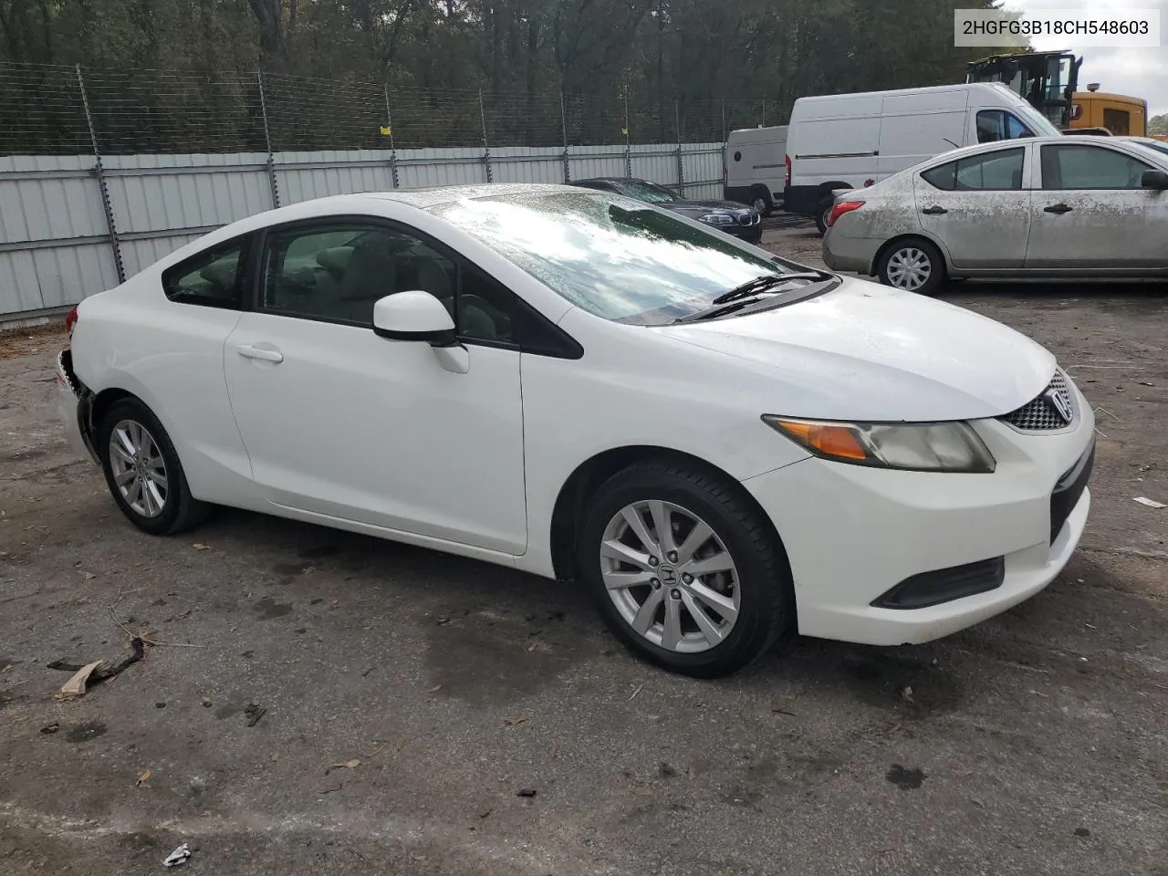 2012 Honda Civic Exl VIN: 2HGFG3B18CH548603 Lot: 77864634