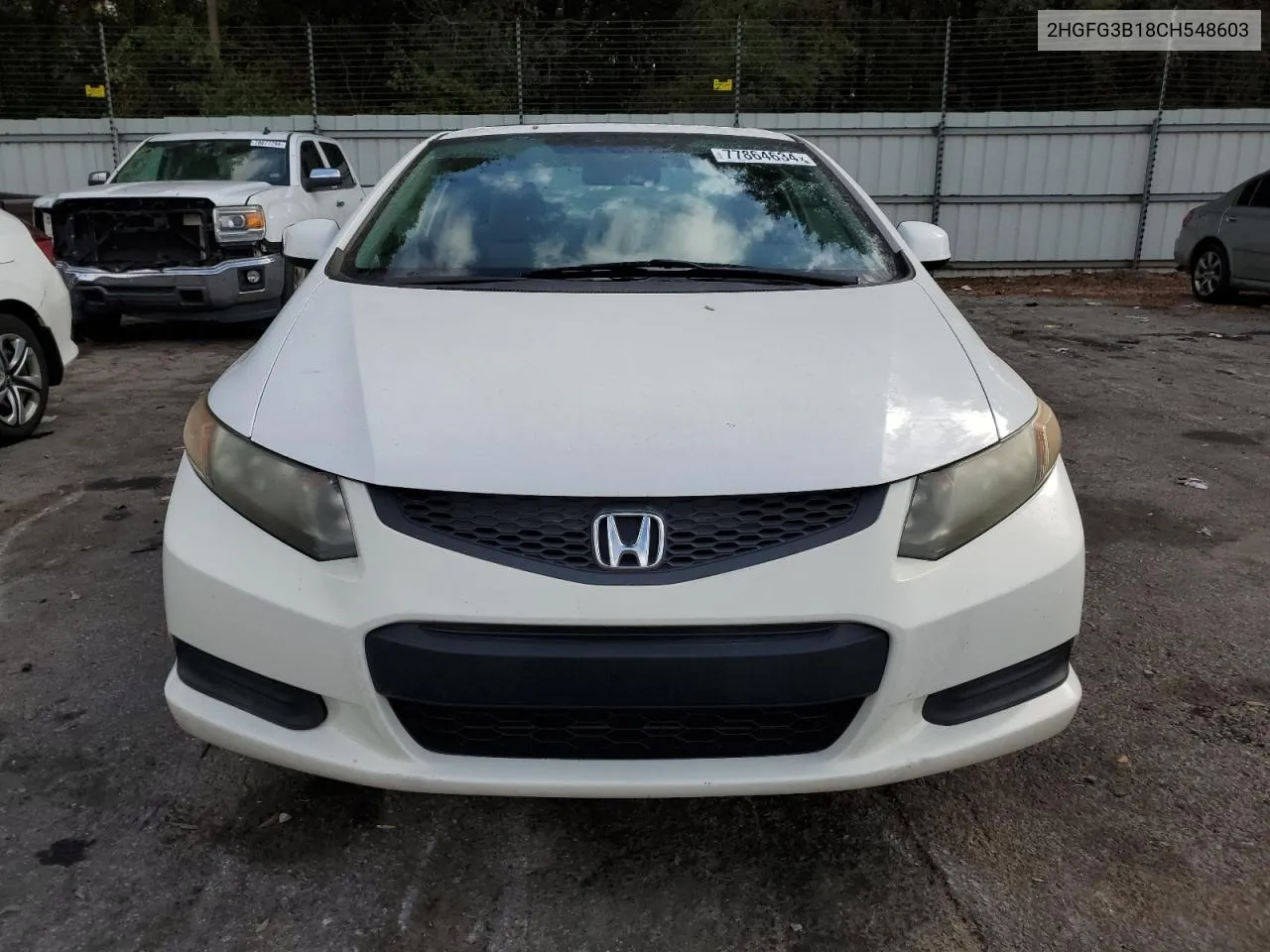 2012 Honda Civic Exl VIN: 2HGFG3B18CH548603 Lot: 77864634