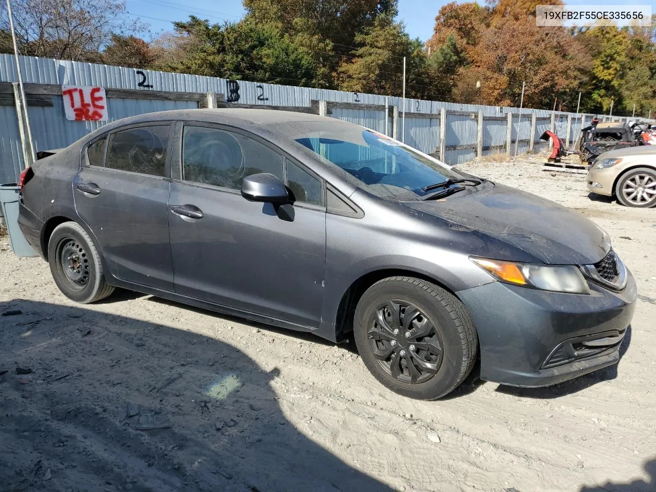 2012 Honda Civic Lx VIN: 19XFB2F55CE335656 Lot: 78067604