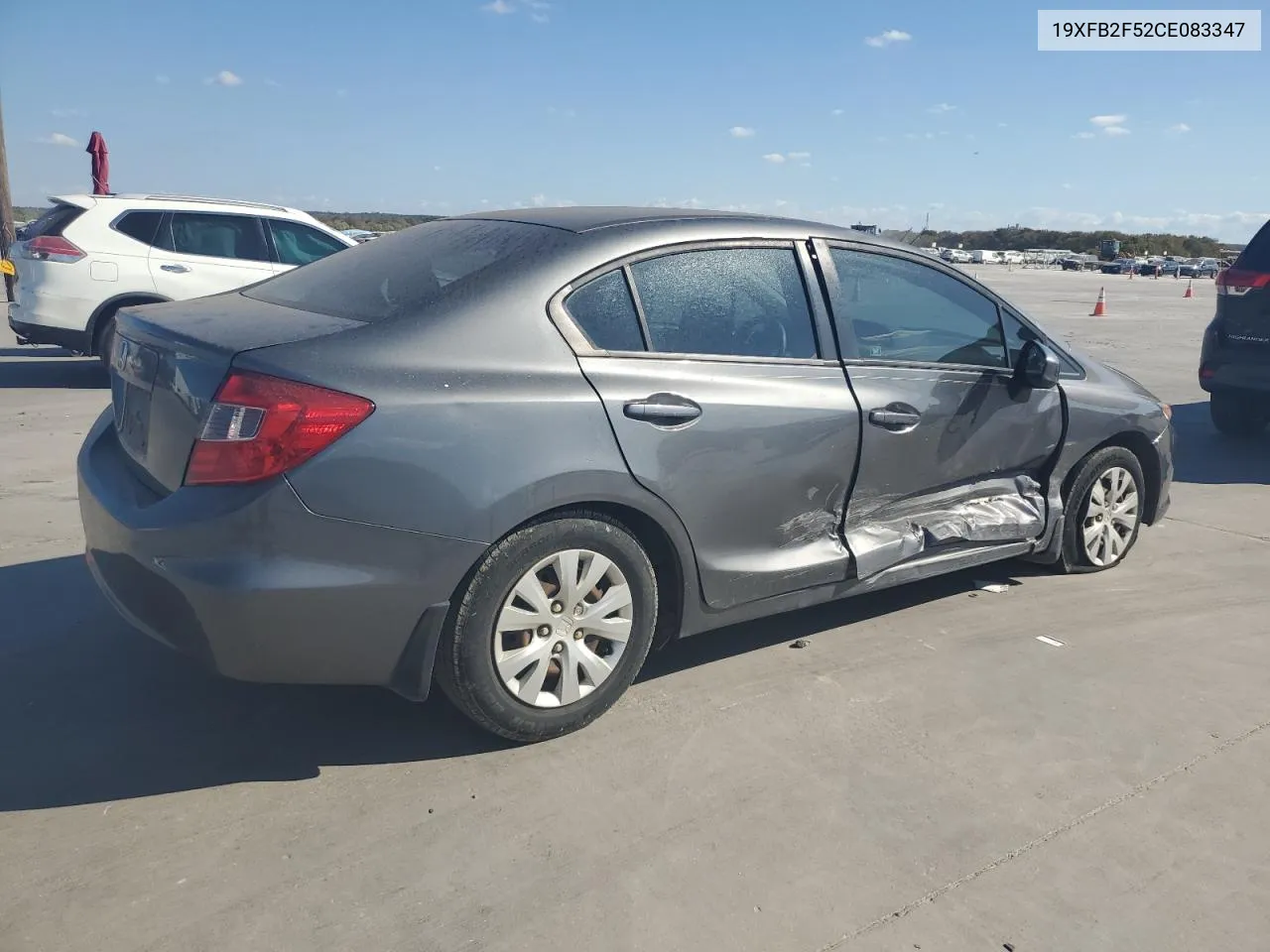 2012 Honda Civic Lx VIN: 19XFB2F52CE083347 Lot: 78141694