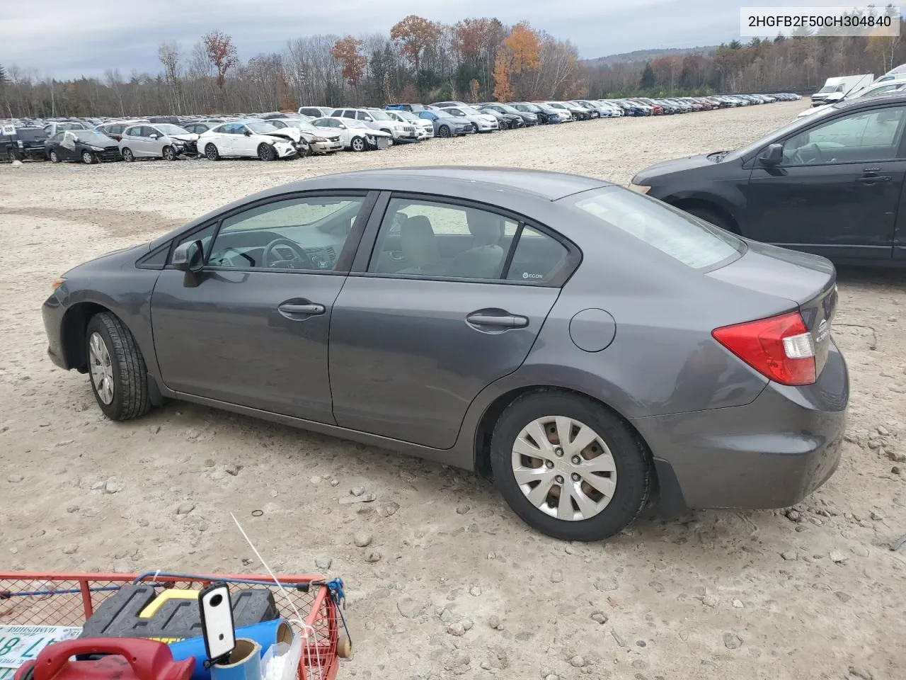 2012 Honda Civic Lx VIN: 2HGFB2F50CH304840 Lot: 78157884