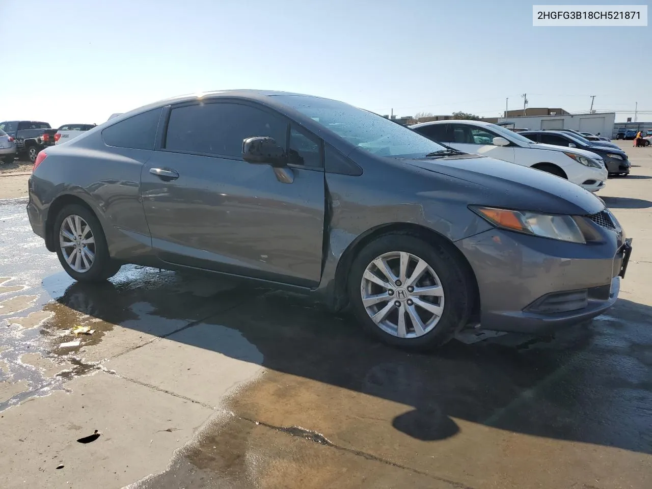 2012 Honda Civic Exl VIN: 2HGFG3B18CH521871 Lot: 78198024