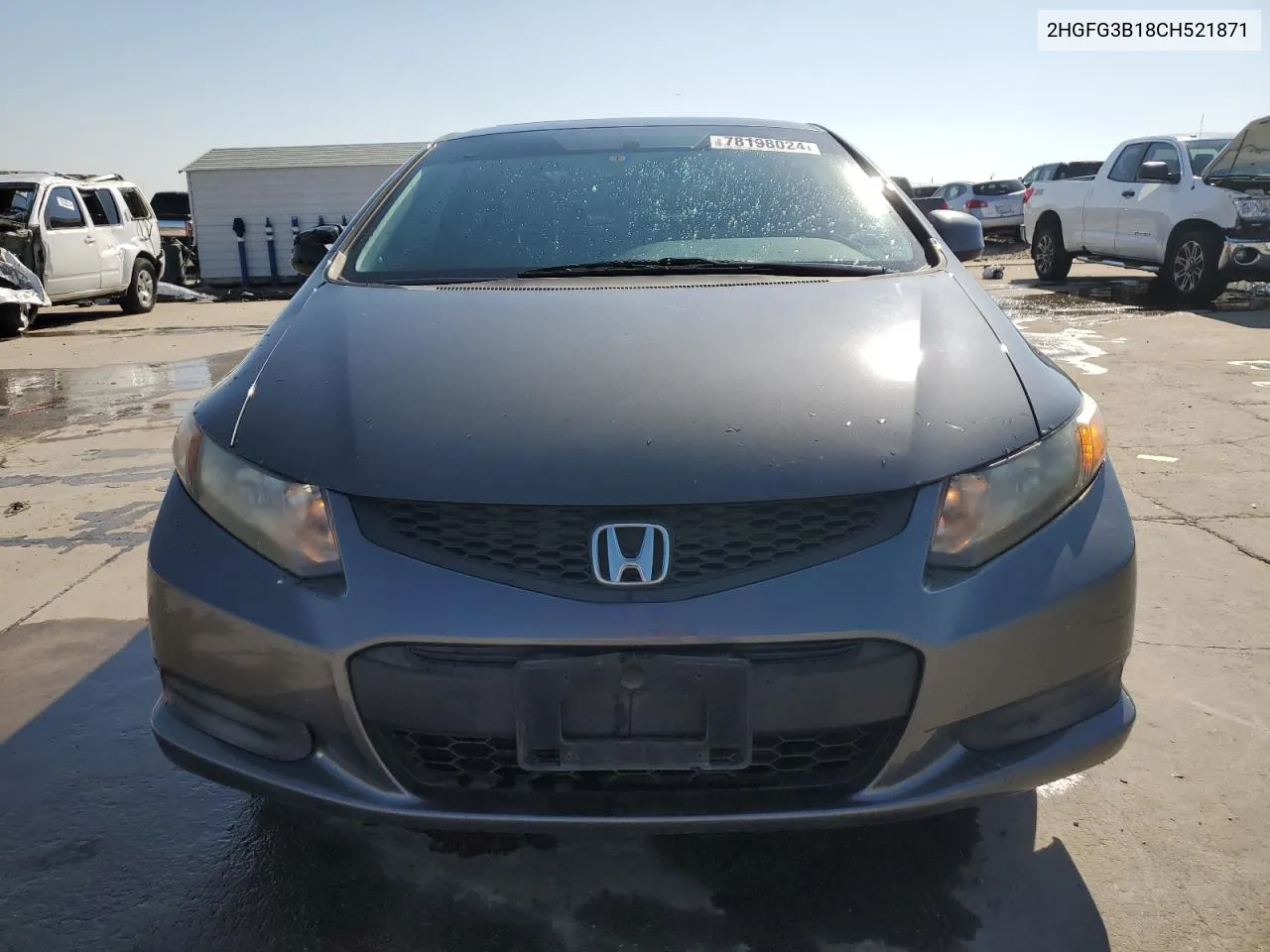 2012 Honda Civic Exl VIN: 2HGFG3B18CH521871 Lot: 78198024