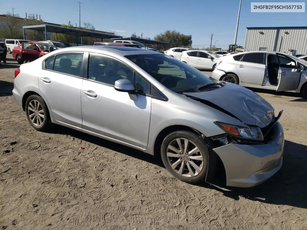 2012 Honda Civic Exl VIN: 2HGFB2F95CH557753 Lot: 78219654