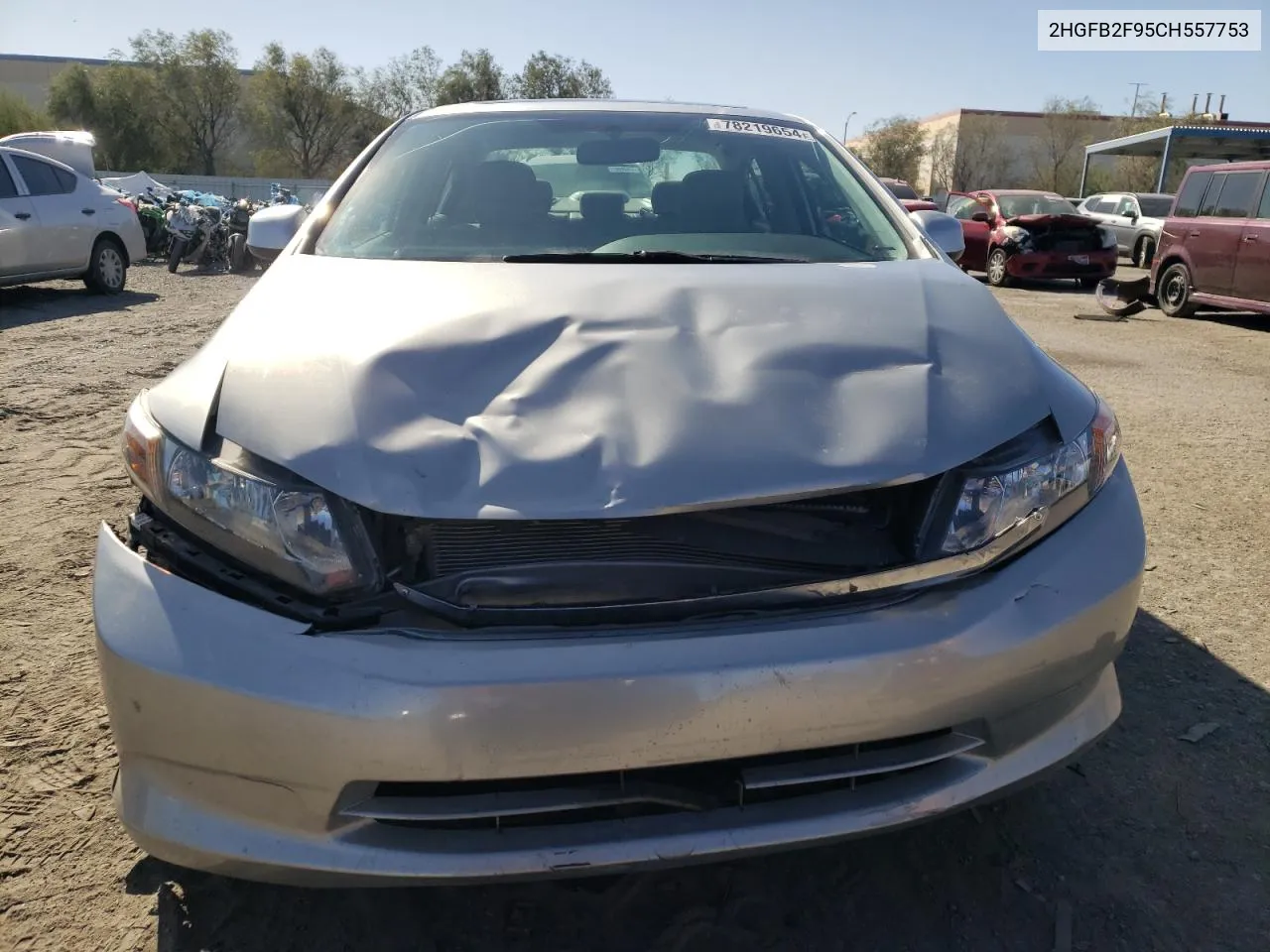 2012 Honda Civic Exl VIN: 2HGFB2F95CH557753 Lot: 78219654