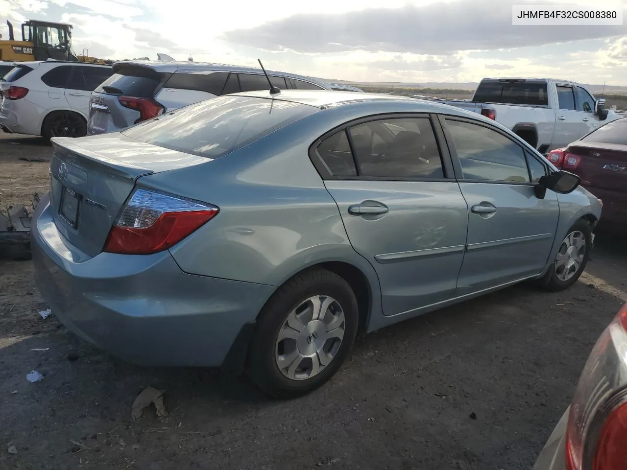 2012 Honda Civic Hybrid L VIN: JHMFB4F32CS008380 Lot: 78236694