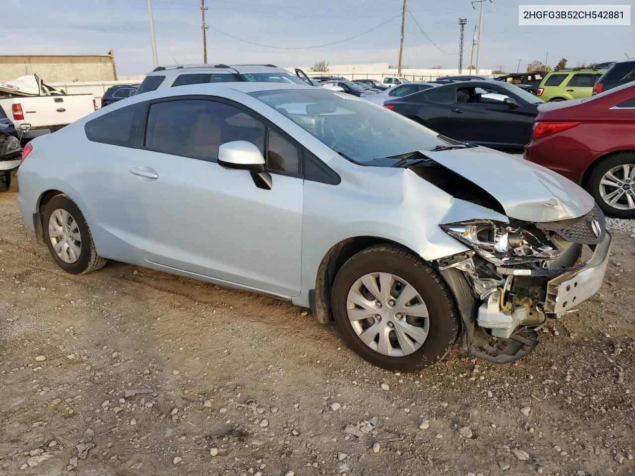 2HGFG3B52CH542881 2012 Honda Civic Lx