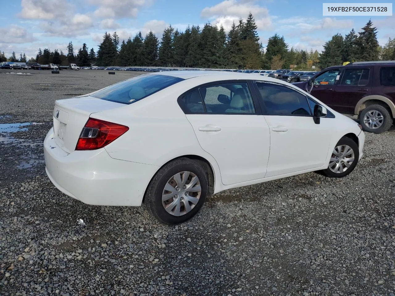 2012 Honda Civic Lx VIN: 19XFB2F50CE371528 Lot: 78252894