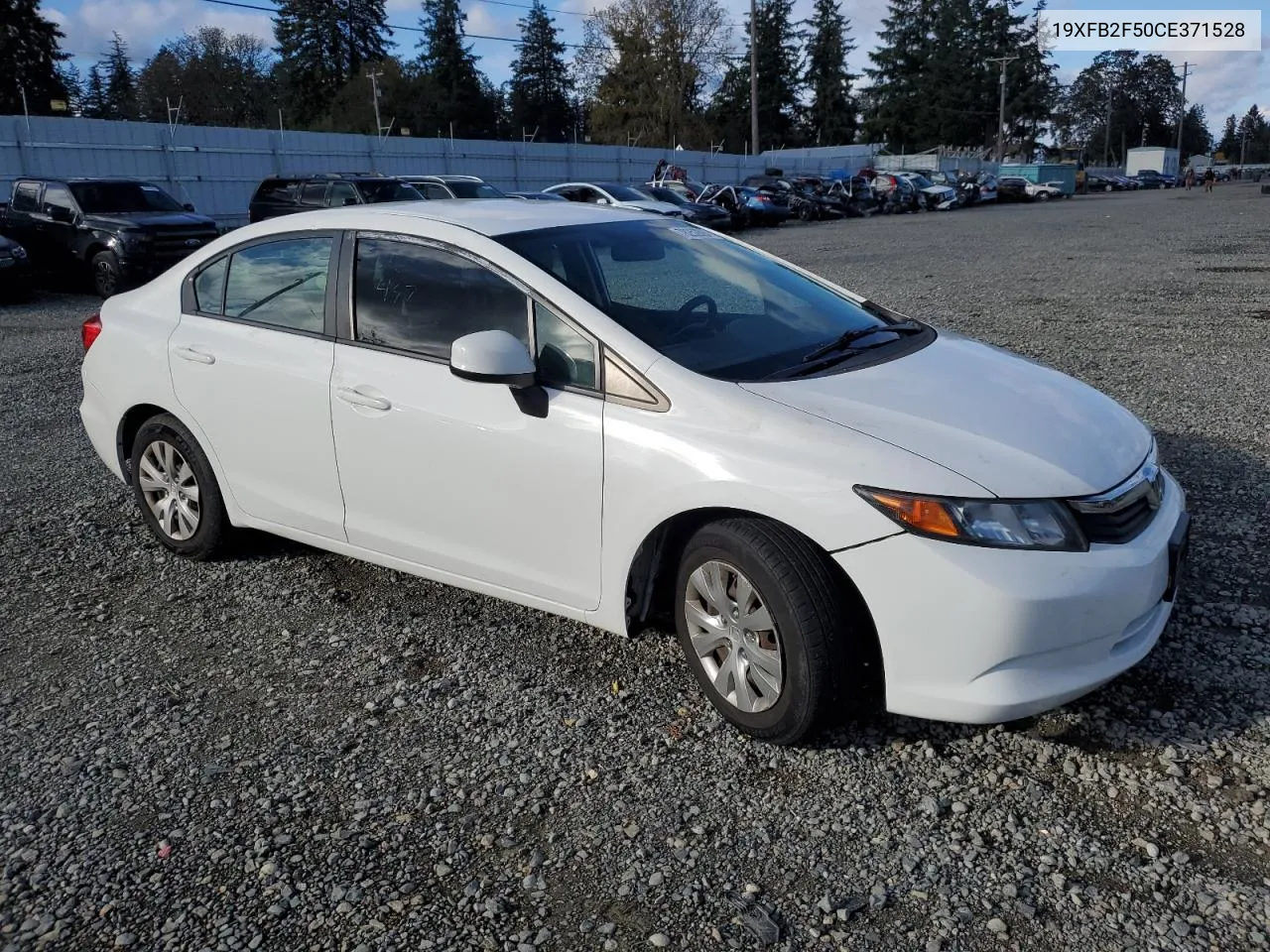 2012 Honda Civic Lx VIN: 19XFB2F50CE371528 Lot: 78252894