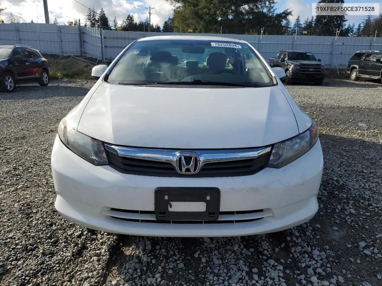 2012 Honda Civic Lx VIN: 19XFB2F50CE371528 Lot: 78252894