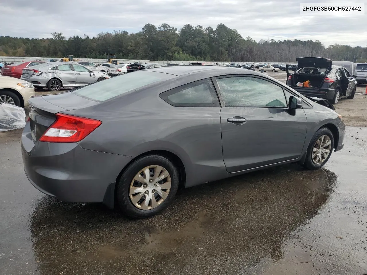 2012 Honda Civic Lx VIN: 2HGFG3B50CH527442 Lot: 78268364