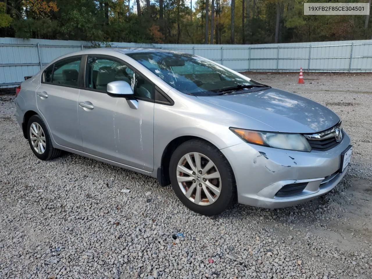 2012 Honda Civic Ex VIN: 19XFB2F85CE304501 Lot: 78381184