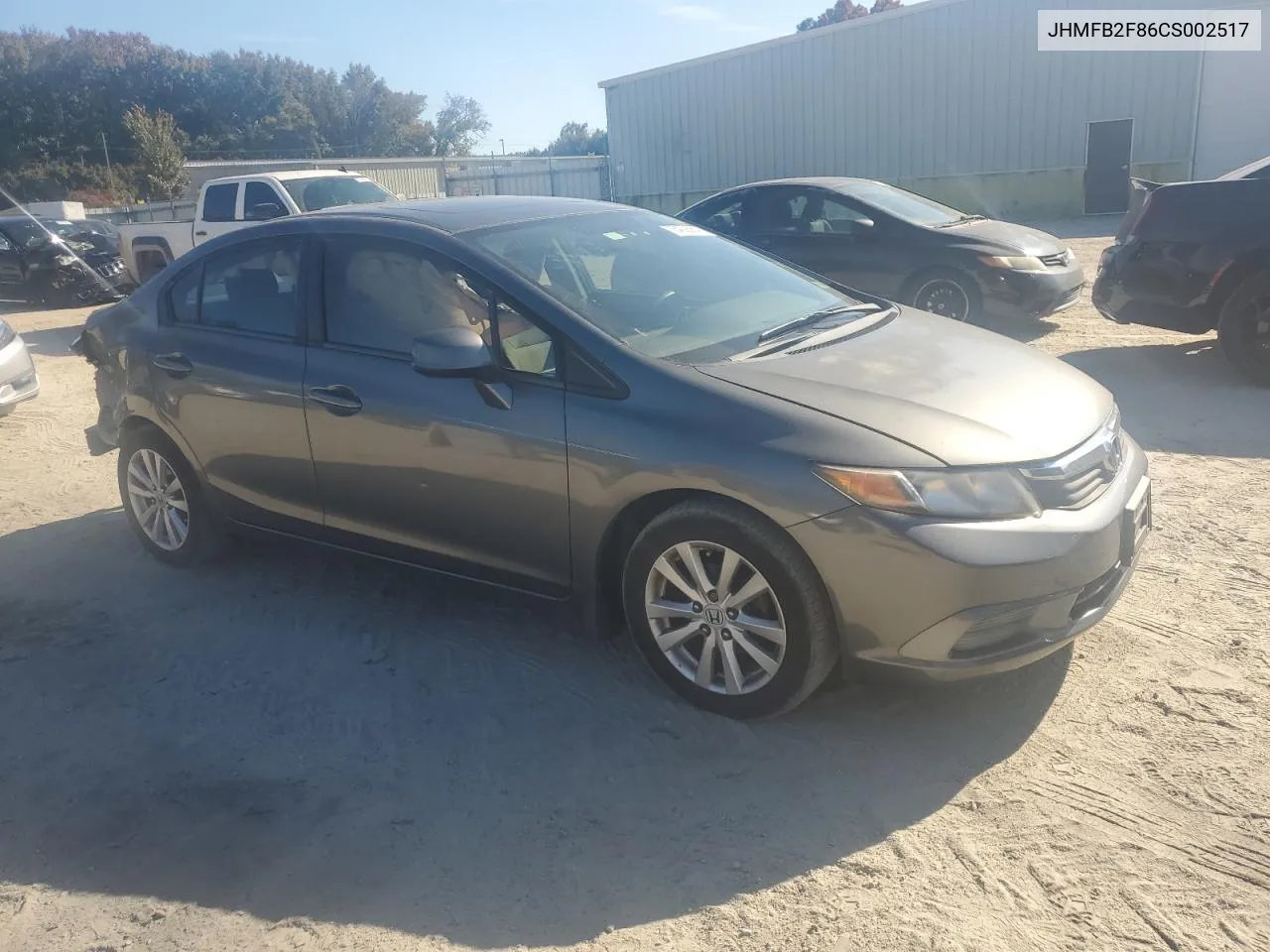 2012 Honda Civic Ex VIN: JHMFB2F86CS002517 Lot: 78409984