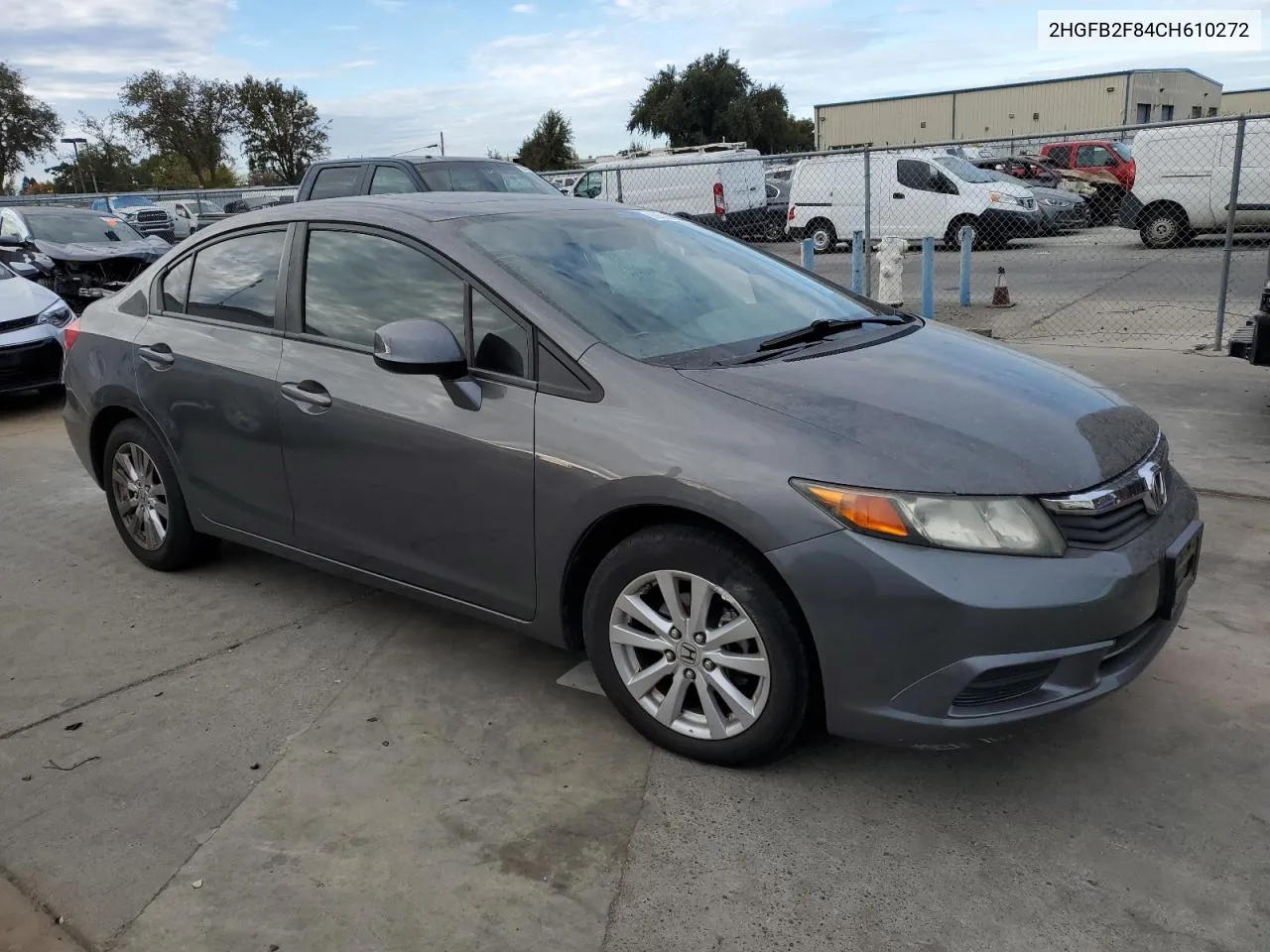 2012 Honda Civic Ex VIN: 2HGFB2F84CH610272 Lot: 78533084