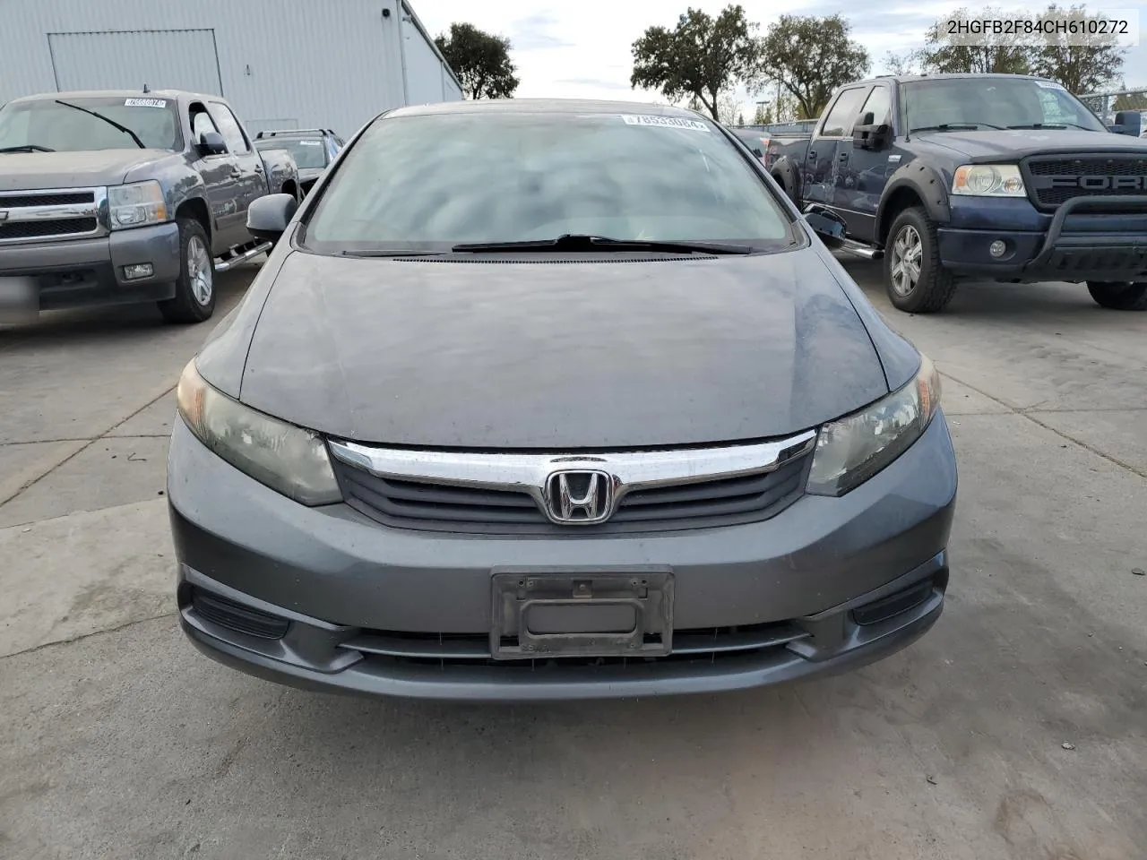 2012 Honda Civic Ex VIN: 2HGFB2F84CH610272 Lot: 78533084