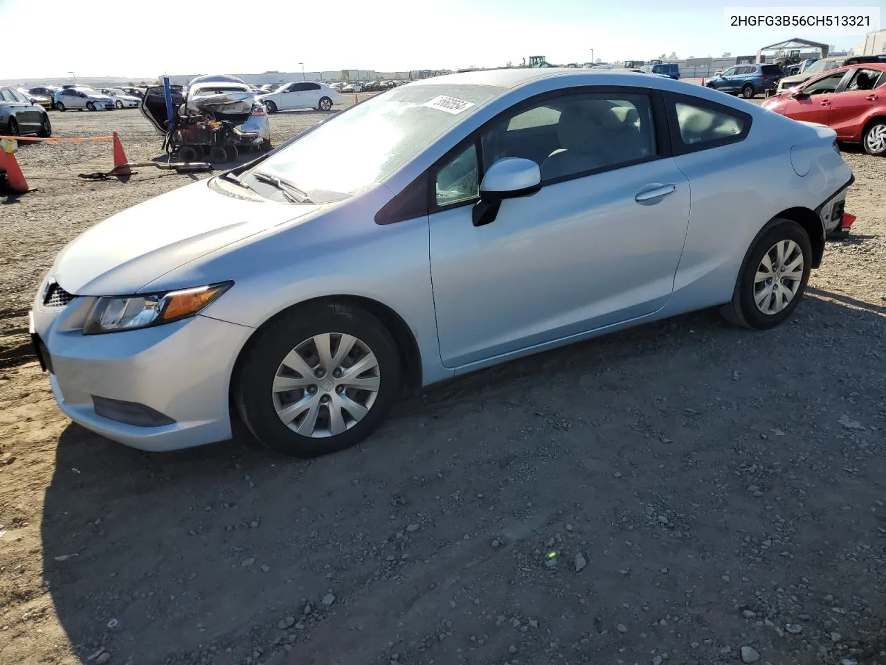 2012 Honda Civic Lx VIN: 2HGFG3B56CH513321 Lot: 78660554