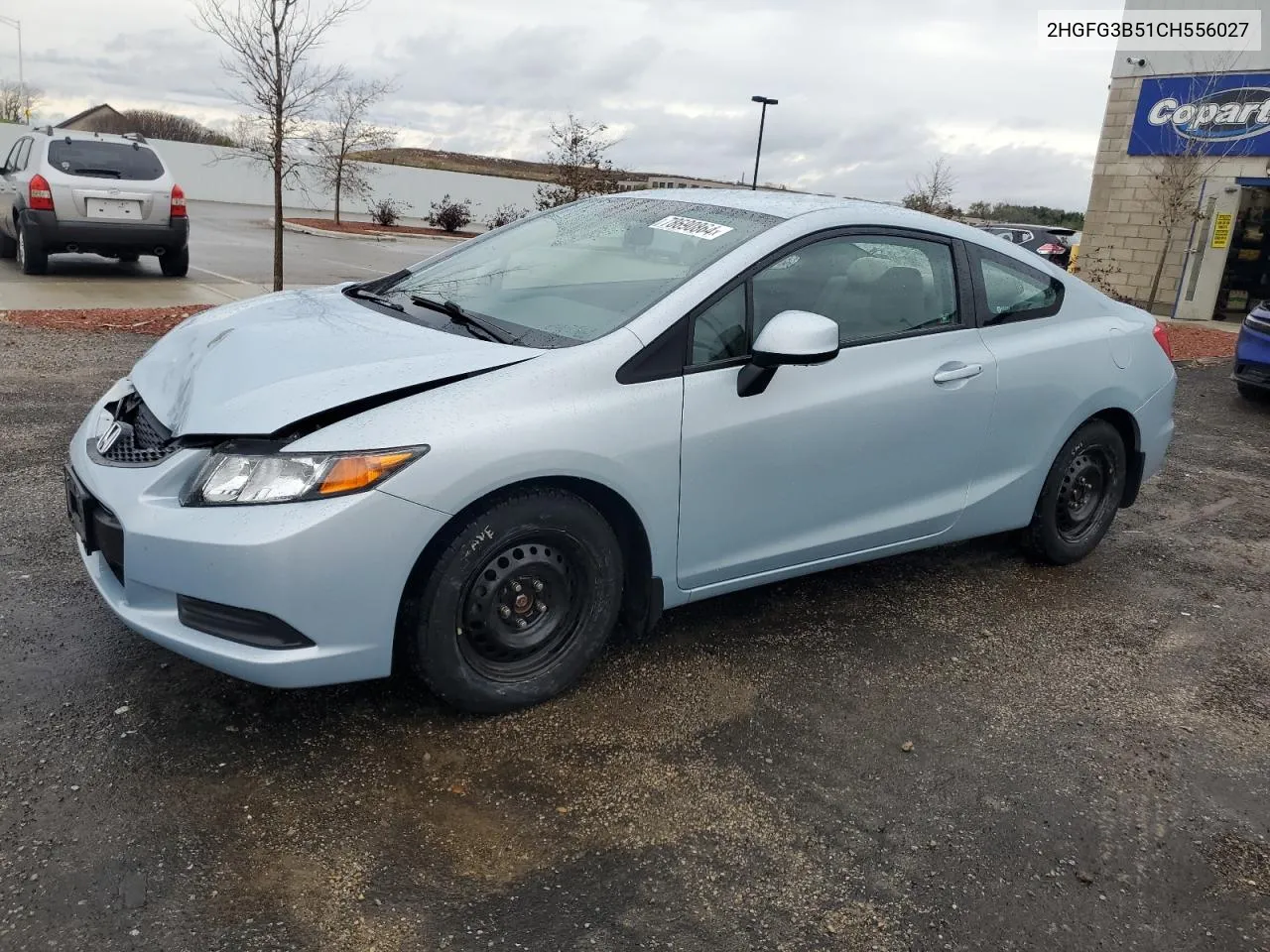 2012 Honda Civic Lx VIN: 2HGFG3B51CH556027 Lot: 78690864