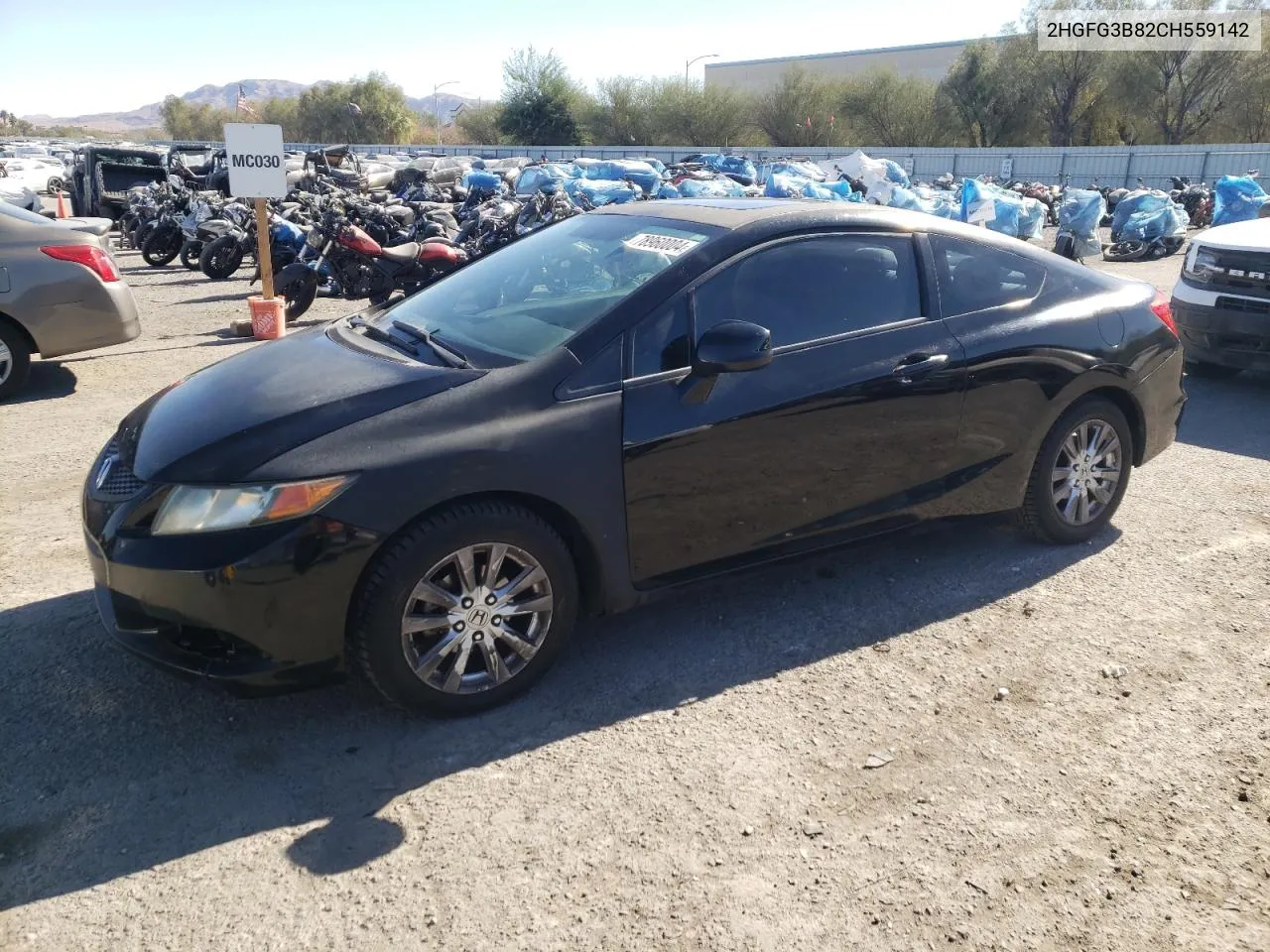 2012 Honda Civic Ex VIN: 2HGFG3B82CH559142 Lot: 78960004