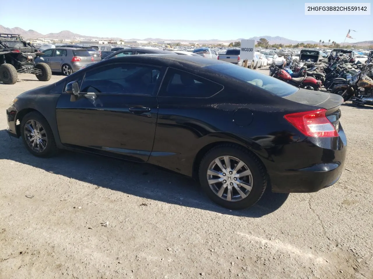 2012 Honda Civic Ex VIN: 2HGFG3B82CH559142 Lot: 78960004