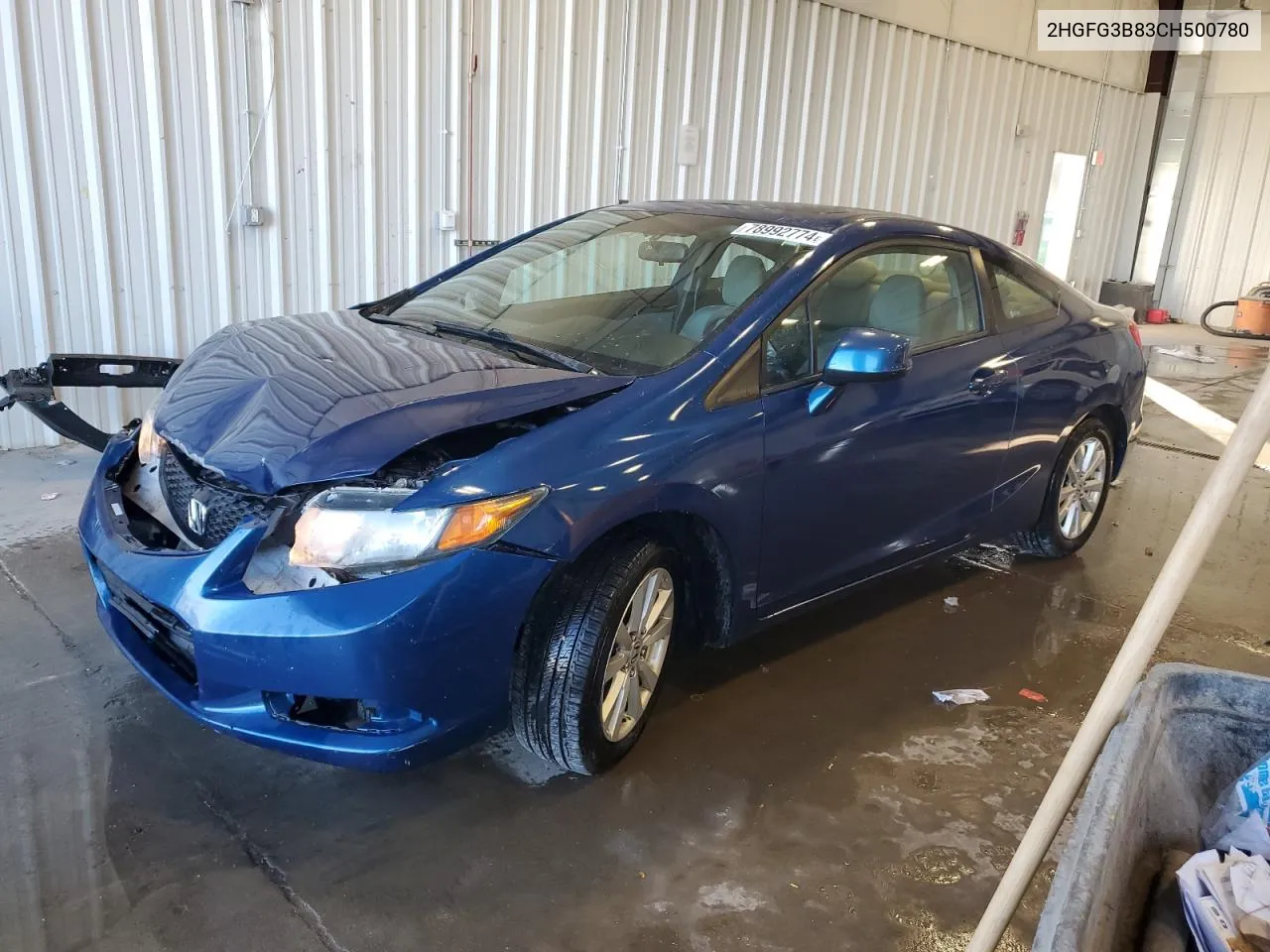 2012 Honda Civic Ex VIN: 2HGFG3B83CH500780 Lot: 78992774