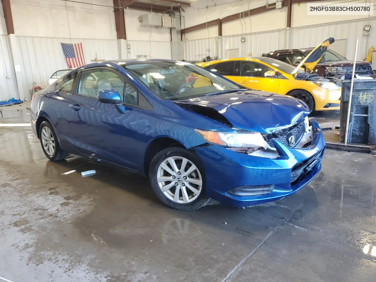 2012 Honda Civic Ex VIN: 2HGFG3B83CH500780 Lot: 78992774