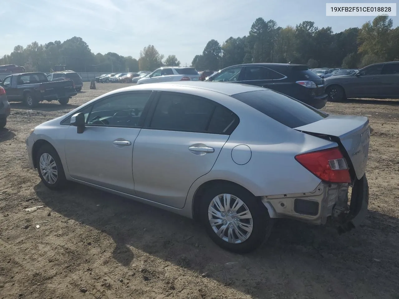 2012 Honda Civic Lx VIN: 19XFB2F51CE018828 Lot: 79117654