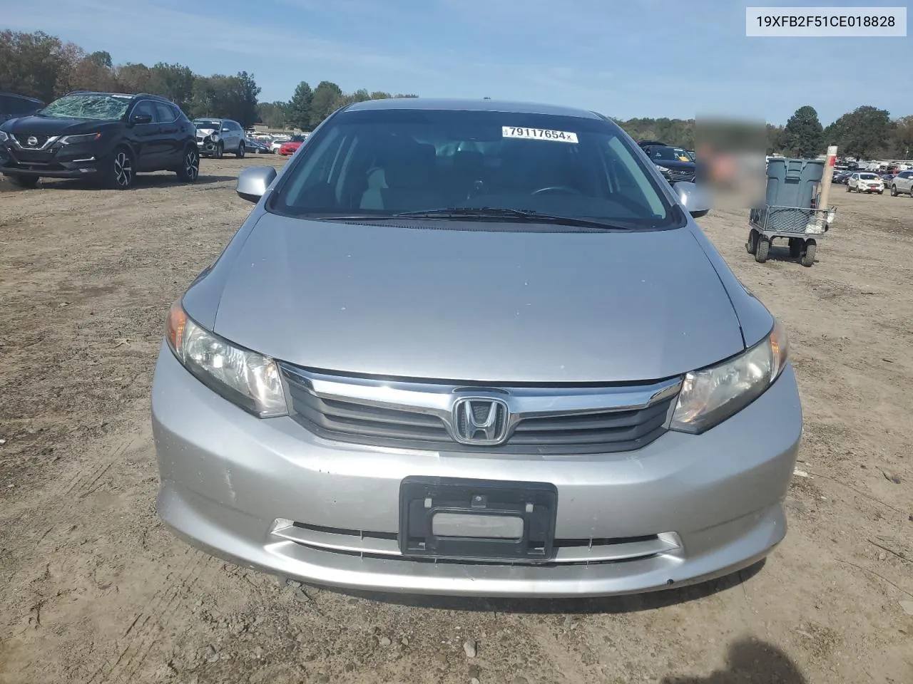 2012 Honda Civic Lx VIN: 19XFB2F51CE018828 Lot: 79117654