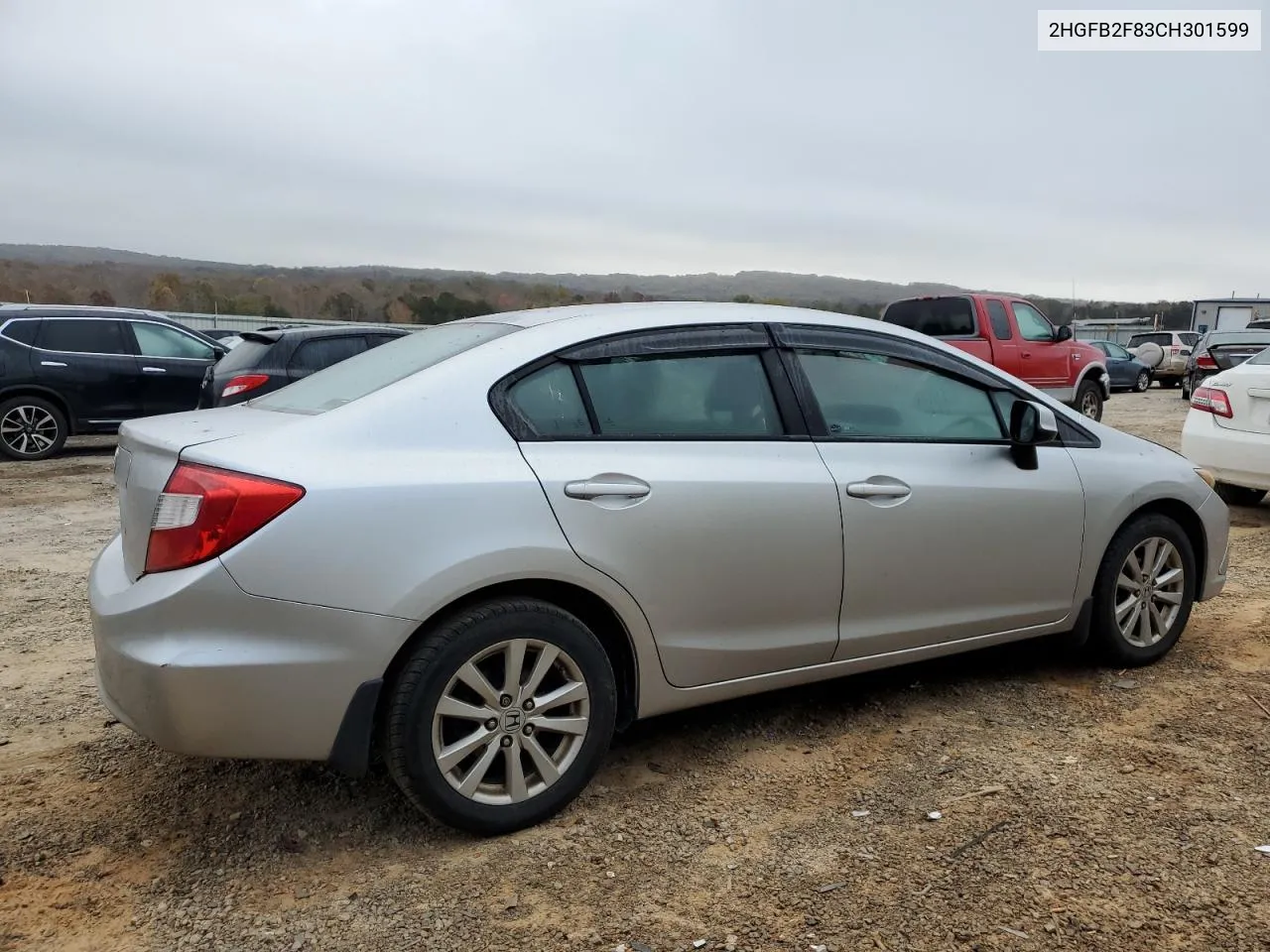 2012 Honda Civic Ex VIN: 2HGFB2F83CH301599 Lot: 79288714