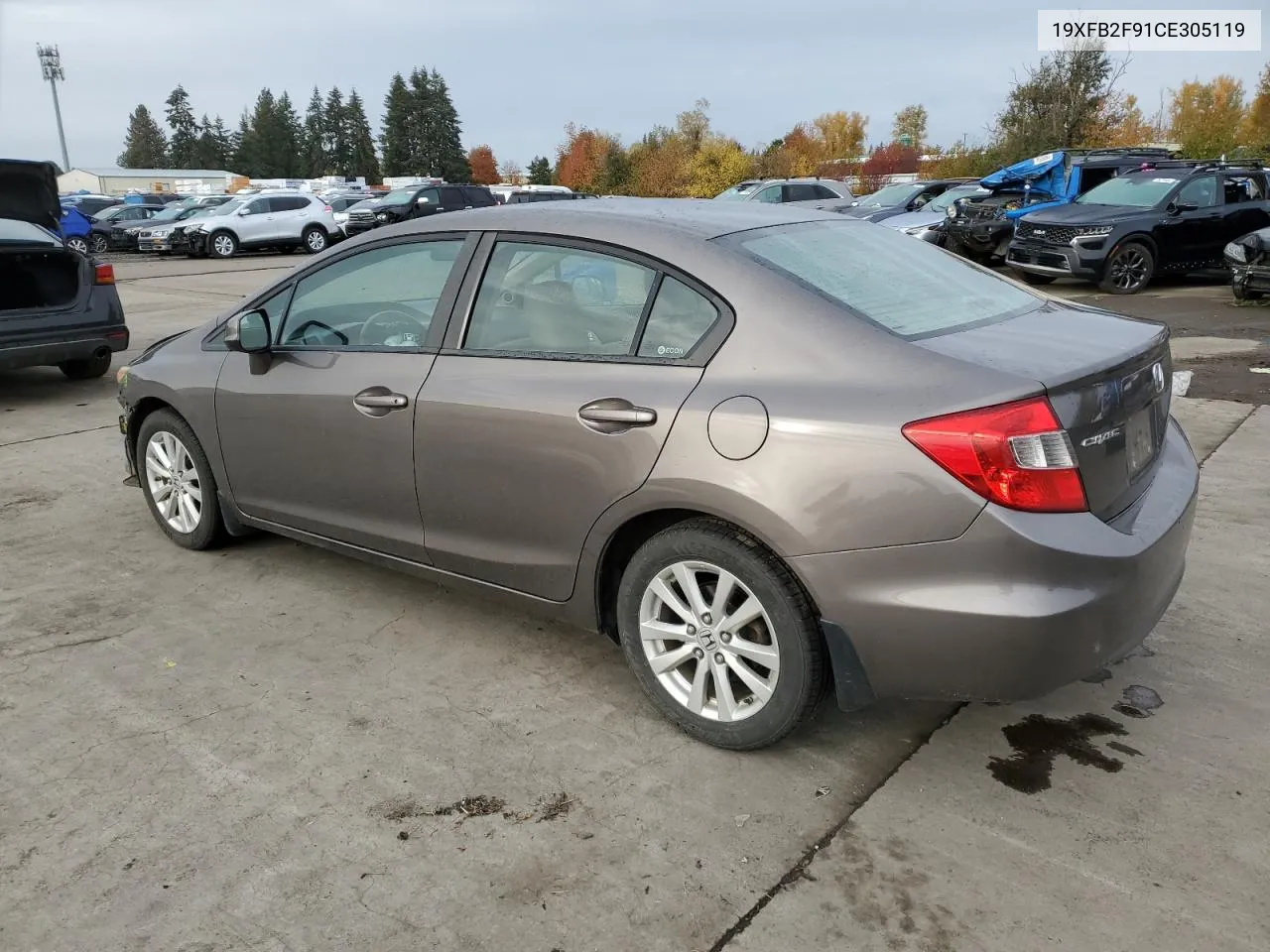 2012 Honda Civic Exl VIN: 19XFB2F91CE305119 Lot: 79307644