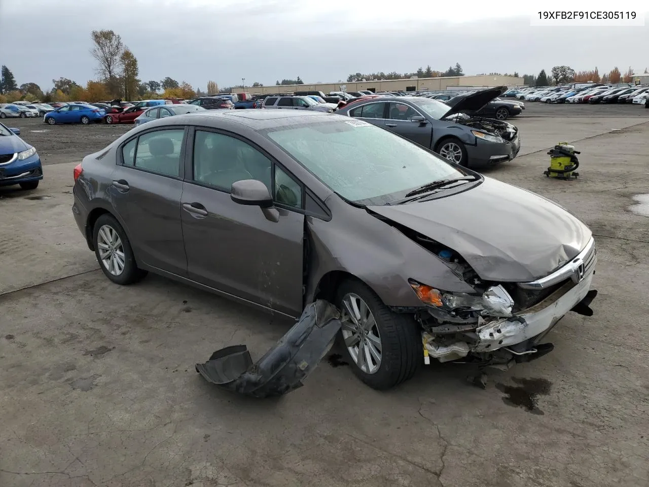 2012 Honda Civic Exl VIN: 19XFB2F91CE305119 Lot: 79307644