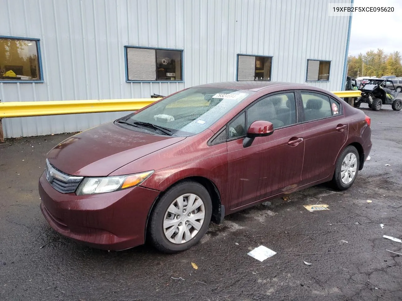 2012 Honda Civic Lx VIN: 19XFB2F5XCE095620 Lot: 79324694