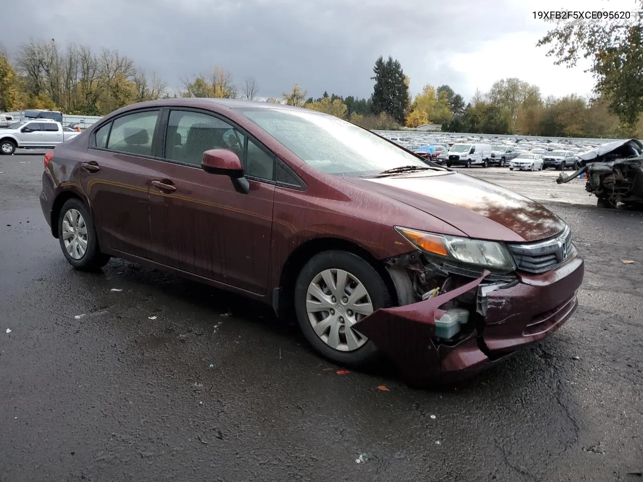 2012 Honda Civic Lx VIN: 19XFB2F5XCE095620 Lot: 79324694