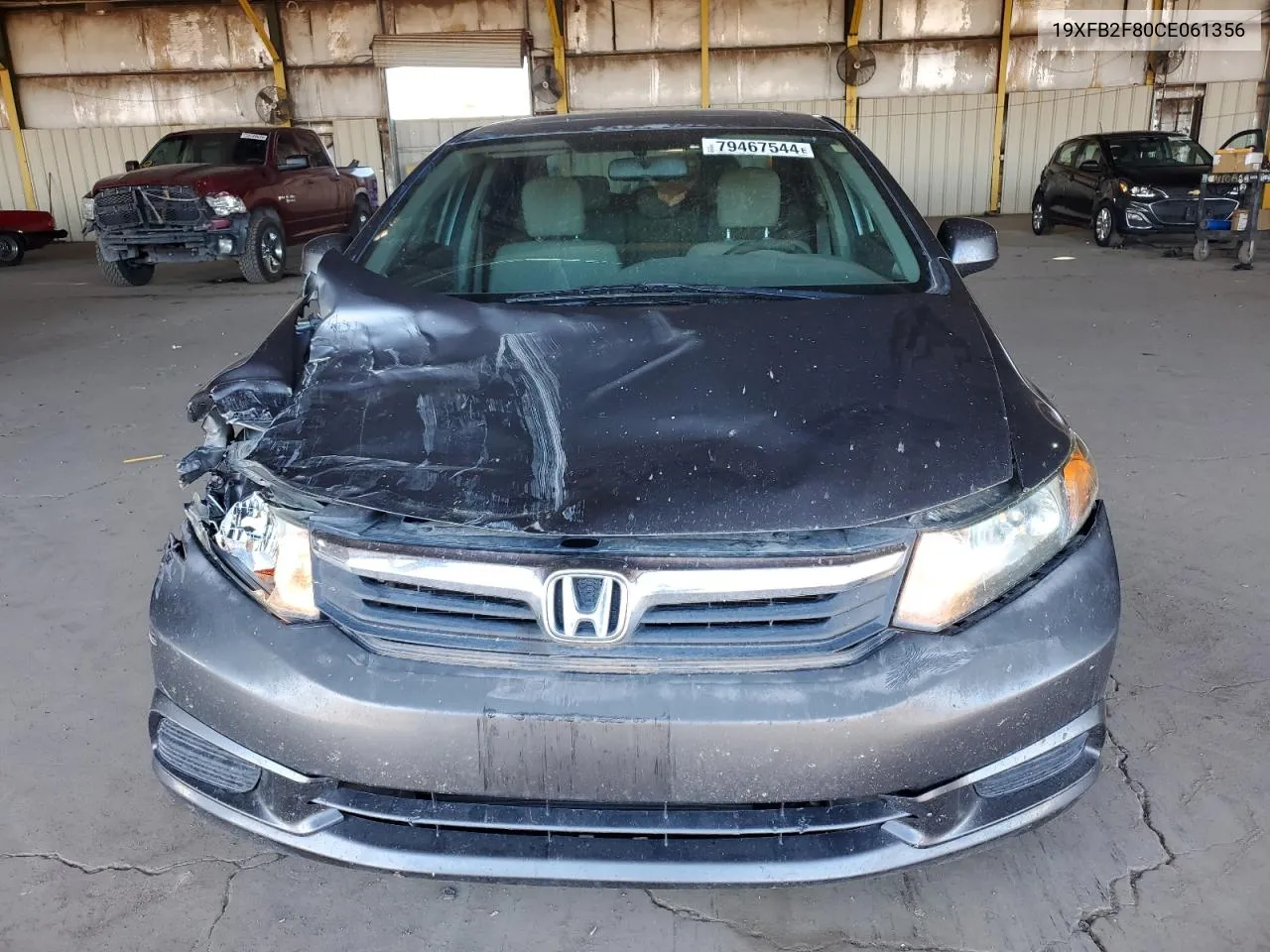 2012 Honda Civic Ex VIN: 19XFB2F80CE061356 Lot: 79467544